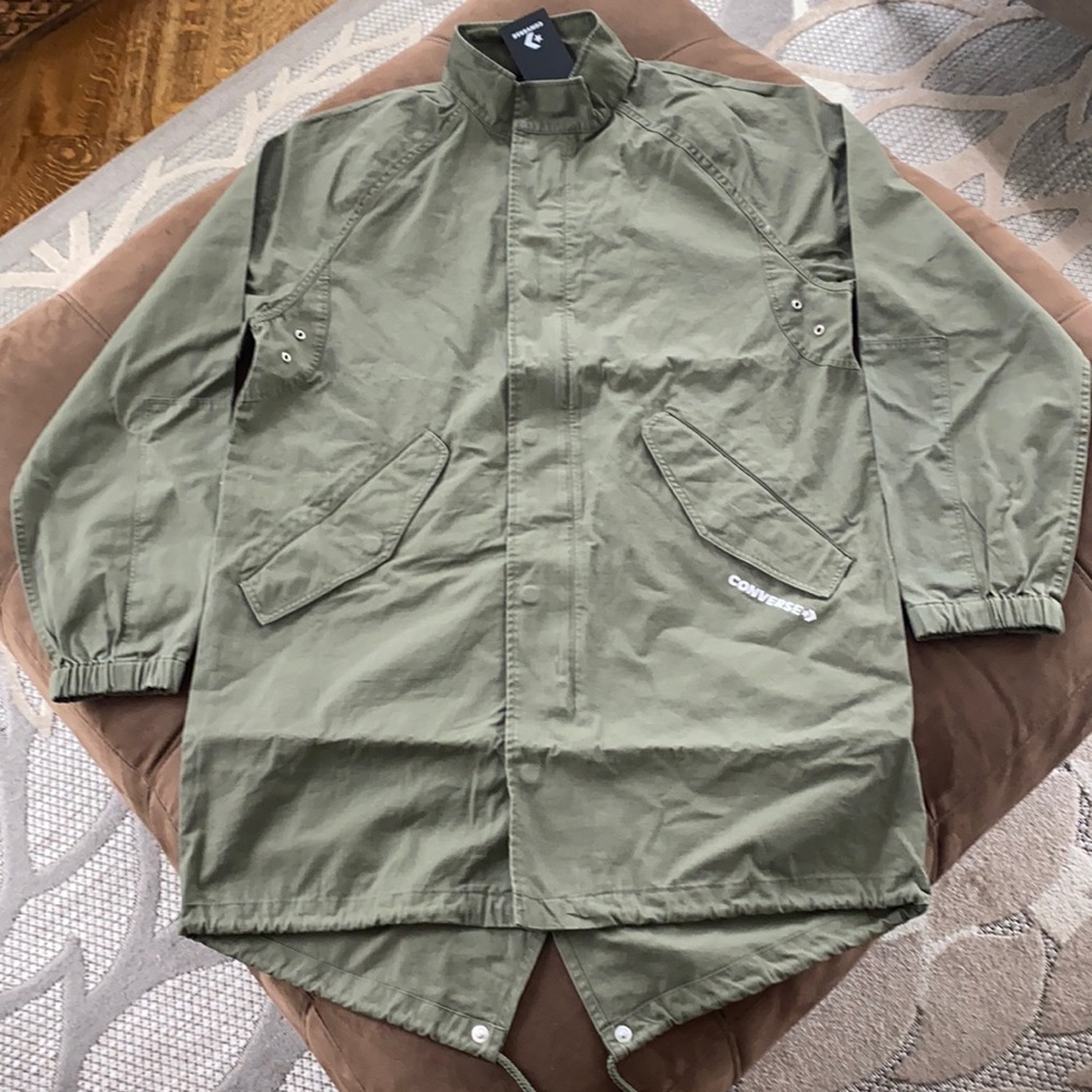 Converse parka olive green jacket.